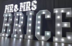 Light Up letters hire hertfordshire
