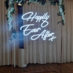 neon wedding sign hire